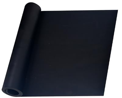 BGDTEFJDZ tappetino per banco da lavoro resistente al calore, Grandi cuscinetti di saldatura in gomma, tappetino per tecnologia di saldatura per saldature tecniche.,Nero,60 * 240cm*2mm