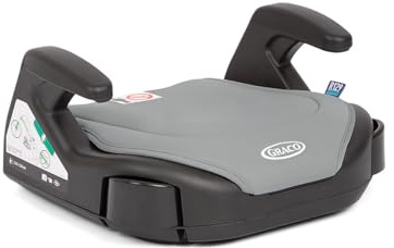Graco - Booster Basic R129 Asiento de coche elevador sin respaldo, de 135 a 150 cm (de 7 a 12 años aprox.), color Opal Sky