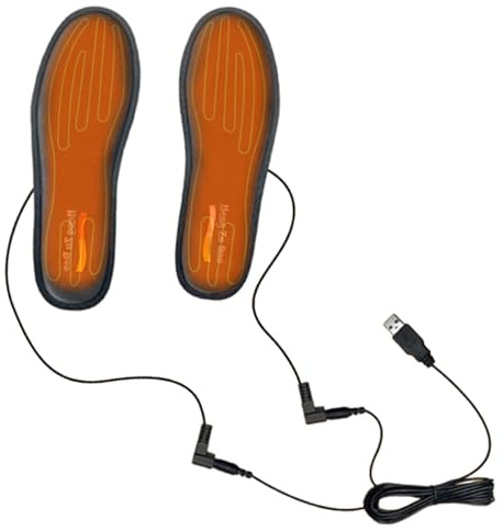 Värmeskor innersulor - USB-uppvärmda skoinlägg för vintern, innersulor med jämn värmefördelning av skor för löpning, promenader, vandring och arbete