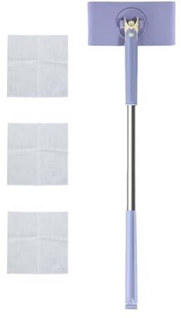 Mini-mopp Mit Automatischem Tuchwechsel, 360 Grad Drehbarer Wischmopp Mit Handtuch, Floating Mops Mit Handtücher, Bodenwischer Zum Wischen Von Böden, Reinigen Von Schränken,Spiegeln, Küchen, Wänden