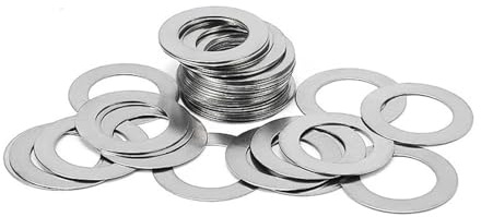 20 unids/lote 304 arandela plana ultrafina de acero inoxidable M3 M4 M5 M6 M8 M10 M12 M14 junta plana de cuña de ajuste 0,1mm 0,2mm 0,3mm(Thickness 0.3mm,M14x20)
