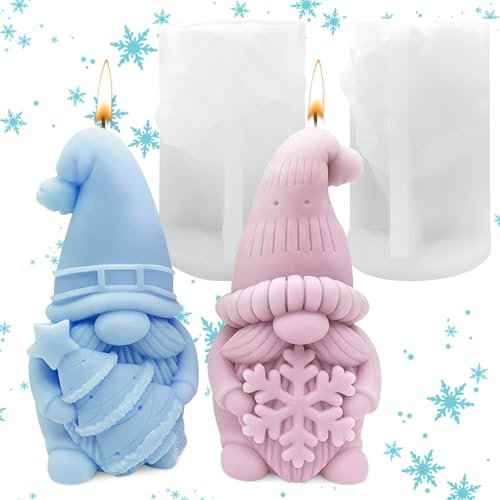 Moldes para Velás de Navidad en Silicona, Moldes de Silicona para Velas Navidad (A)