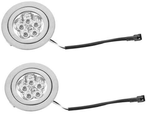 QUMIIRITY Bombillas LED para Campana Extractora de Cocina, Certificadas, Luz Fría, Diseño Redondo, Reemplazo, 2 Unidades, Voltaje 12v Dc, Ahorro Energético, Uso Doméstico