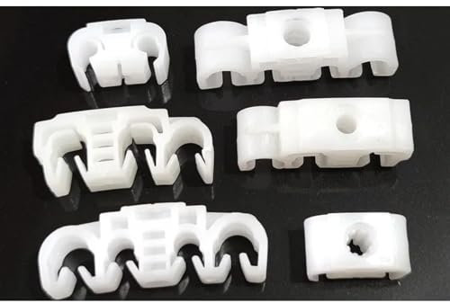 Oulesh Auto Befestigung Clips für VW Santana Passat, 10 STÜCKE Auto Bremsleitung Kabel Halterung Schlauch Rohr Clips Chassis schläuche Feste Linie Clip Haken 811611797