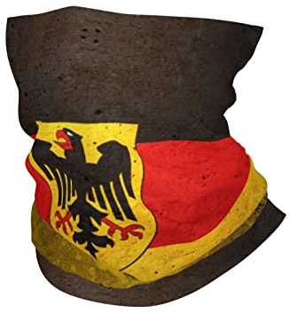 Halswärmer Deutschland Flagge Nackenwärmer Prämie Röhrenschal Nahtloses Gesichtsdekoration, Für Motorrad, Wandern, Herren, 26x30cm
