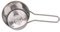 Mini-Fritteuse aus Edelstahl, Hochtemperaturbeständig, ölsparend, Tragbare Fritteuse aus Metall mit Langem Griff für die Küche zu Hause, Picknick Im Freien (2 -teiliges Set)