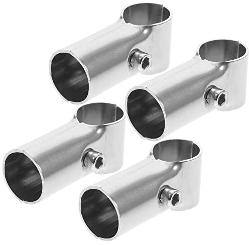 QUMIIRITY Stainless Steel End Clamp Panel t Clamp 4pcs with Nuts for Greenhouse Shelf Fittings and Chain Link Fence Repair