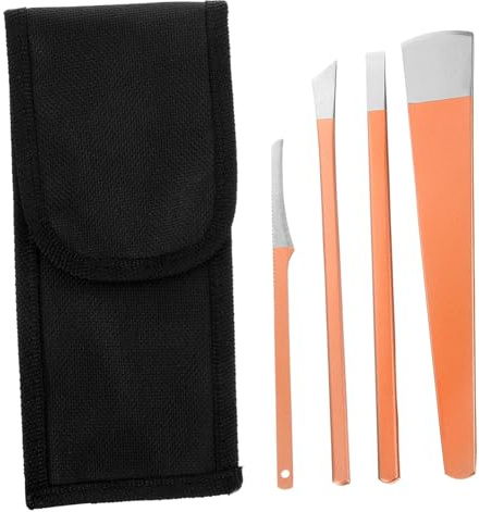 Beaupretty Strumenti per Pedicure Riutilizzabili per Cura dei Piedi Strumenti di Rifinitura per Pedicure Kit di Coltelli per Cuticole in Inox
