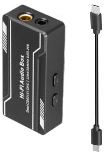 HiFi Amplificatore Per Cuffie Tipo C A 3.5mm 4.4mm 32b/384kHz Audio Converter Dongle Box Per Accessori