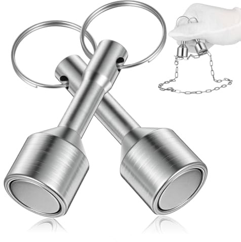 POPETPOP Llavero MagnéTico Probador De Oro Y Plata 2 Piezas Compacto Y PortáTil Para Joyería Herramienta De VerificacióN De Metales Para Uso Diario