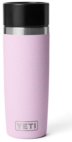 YETI Rambler 16 oz (473 ml) Travel Bottle mit auslaufsicherem Commuter-Deckel, Vakuumisolierte Edelstahl-Thermoflasche – Cherry Blossom