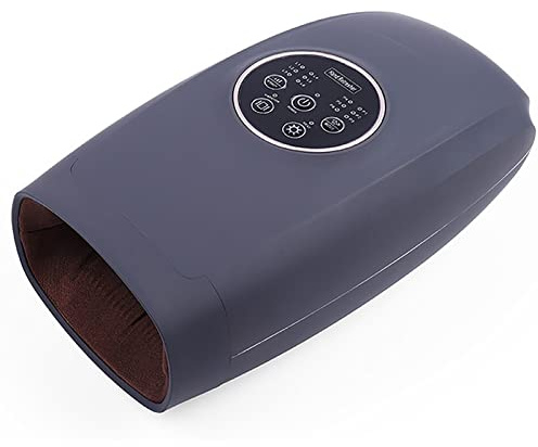 BOOZXCV Massaggiatore Elettrico per Mani e Polsi, Massaggiatore per Mani Wireless con Calore -6 Livelli di Compressione e Riscaldamento, Macchina per massaggiatore a Mano Ricaricabile