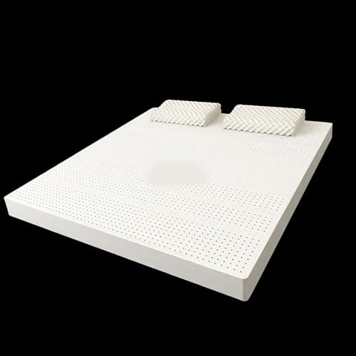 KUSOLE Materasso Singolo Lattice Naturale h 14 cm Fodera Maxicool Sfoderabile antiacaro Traspirante 7 Zone 120x200x7.5cm