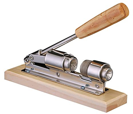 HVRFJXI Máquina descascaradora de nueces de pecana de escritorio resistente con mango de madera y base para cocina, alicates de nueces para todas las máquinas, herramientas de mano