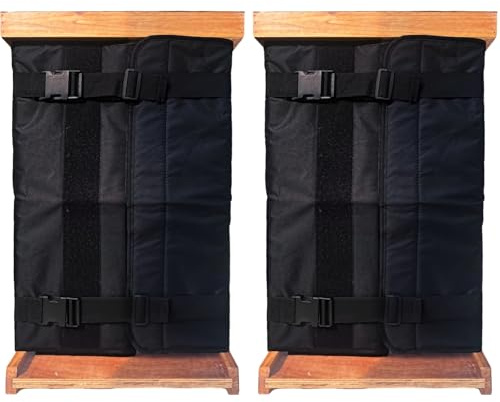 Involucro invernale per alveare, 2 coperture isolanti regolabili, tessuto Oxford 600D impermeabile, in cotone perlato antivento, per protezione dal freddo