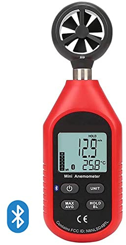 Générique Anémomètre Portable, Exportation De Données Bluetooth, Mesure De La Vitesse du Vent Et De La Température, Scénarios Dapplication Multifonctionnels, écran LCD Rétroéclairé