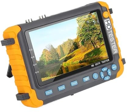 Tester per telecamere CCTV, IV8W-L 8MP 4K CCTV Tester Telecamera di sicurezza Monitor da 5 pollici for 4 IN 1 TVI AHD CVI analogico for telecamere Test video(CCTV Tester 8W)