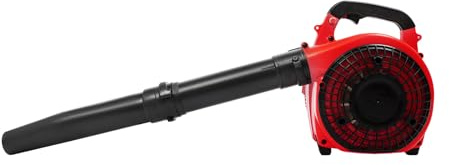 HUOMMGS 25,4 cm³, aspiratore a benzina, con 2 tubi di soffiaggio, motore raffreddato ad aria a 2 tempi, 750 W, ventilatore portatile per foglie a benzina, ventilatore a gas a mano, per la pulizia