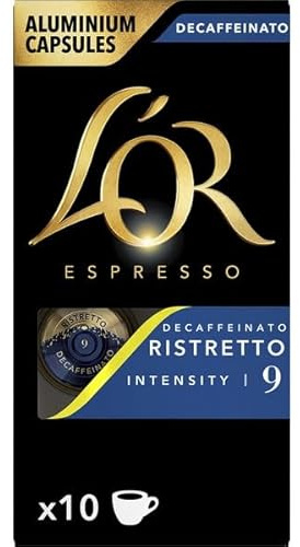 L’OR Decaffeinated Coffee Capsules – Pack of 2 (20 Capsules) – Smooth & Aromatic Decaf Coffee – Compatible with Nespresso® Machines