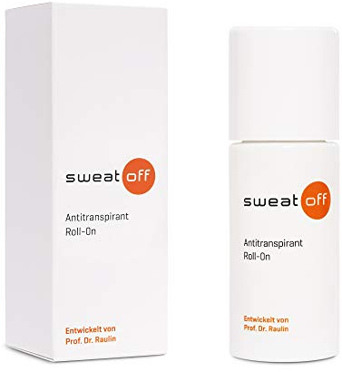 Sweat-Off Antitranspirant Roll On 50ml gegen Schwitzen | Deo Roller gegen Schweiß | Antiperspirant für Männer und Frauen, 1er Pack