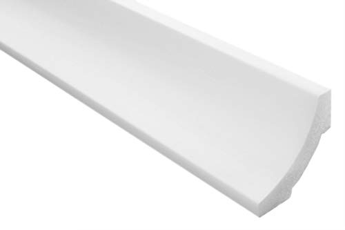 Marbet Deckenleisten aus Styropor XPS - Hochwertige Stuckleisten leicht & robust im modernen Design - (50 Meter Sparpaket E-12-50x50mm) Zierleisten