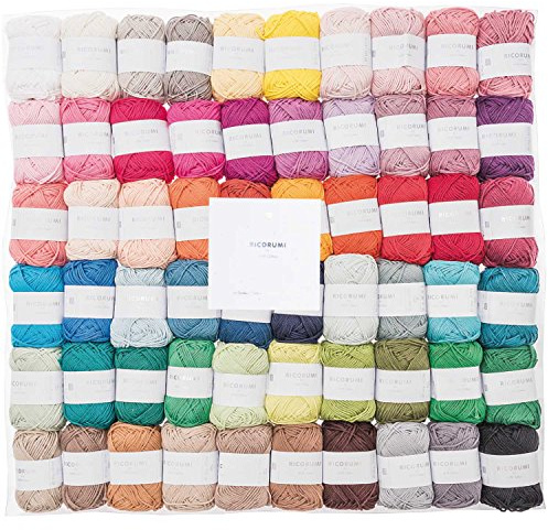 Rico Design RICORUMI Set 60ER Flach 60x25g Baumwollgarn
