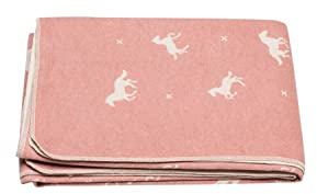David Fussenegger - Kinderdecke - Decke - Juwel - Pferde - Rosa - 200 x 140 cm
