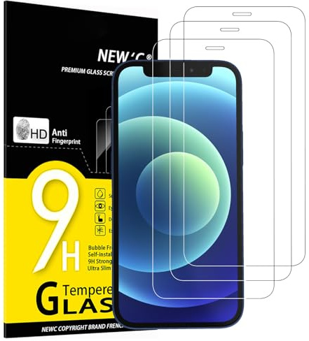 NEW'C 3 Stück für iPhone 12 Mini für Panzerglas (5,4 Zoll), Frei von Kratzern, 9H Härte, HD Displayschutzfolie, 0.33mm Ultra-klar, Ultrabeständig
