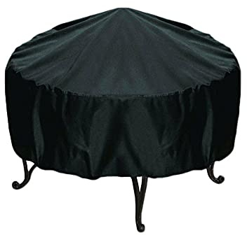 Copertura per Barbecue Rotondo Impermeabile in Panno Oxford 210D Telo Copri Barbecue Protettivo Telo Protettivo Copertura Anti Pioggia Polvere Sole Neve Anti-UV,Nero,142x68cm