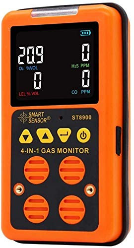 DHF Gas detection equipment Gas Monitor Digital Air Quality Tester Color LCD Display Rechargeable Battery Powered Handheld 4 in 1 Gas Detector Analyzer Gas detector