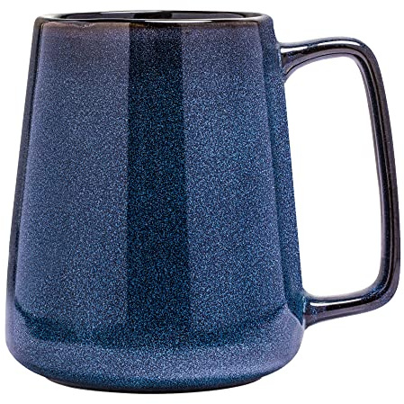 Tsreinh Extra Large Ceramic Coffee Mug,24 Oz,Oversized Tea Cup for Home and Office,With Big Handle,Dishwasher and Microwave Safe (24 Oz Blue)