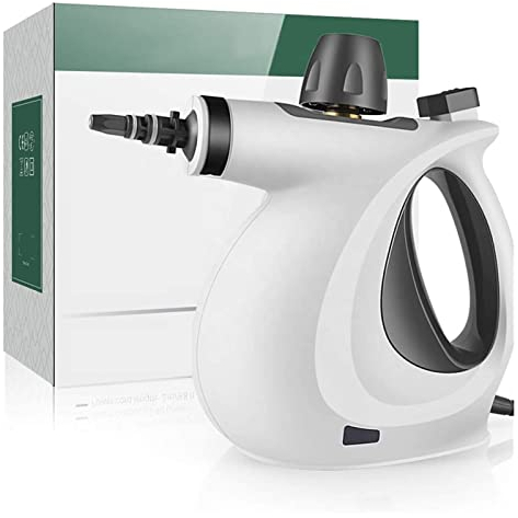 Scopa a Vapore a Calore rapido 1050 W Pulitore per tappeti a Vapore Umido Disinfezione ad Alta Temperatura Macchina per la Pulizia a Vapore elettrica a Portata di Mano Tutta la casa Uso Multiuso (Co