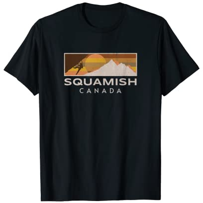 Squamish Rock Climbing Nerd Boulderer Mountain Climber T-Shirt