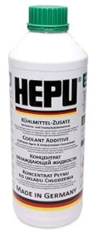 HEPU Kühlmittel Kühlflüssigkeit G11 grün Konzentrat 1,5L Kompatibel mit BMW 3 Touring E91 3 Limousine E90 5 Touring F11, VW Transporter T4 Bus 70B, 70C, 7DB, 7DK, 70J, 70K, 7DC, 7DJ, MERCEDES-BENZ