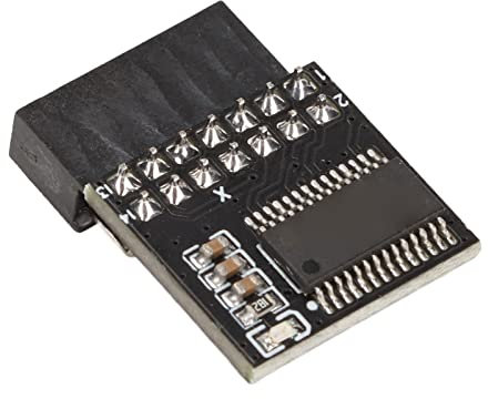 Bewinner TPM 2.0 Modul 2x7P 14 Pin MSI für Win 11 Motherboards, Sichere Lagerung, Weitgehend Kompatibel mit DDR3 Unterstützung, Schwarz