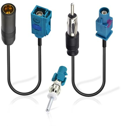 Bingfu Fakra auf DIN Autoradio Antennenadapter Kabel + Fakra-DIN-Adapter