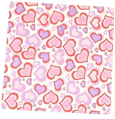 LALAFINA 60packung Bunte Herzform Servietten Biologisch Abbaubarem Papier Für Hochzeiten Shower Und Feiertagsfeiern Tischdekoration Für Unvergessliche