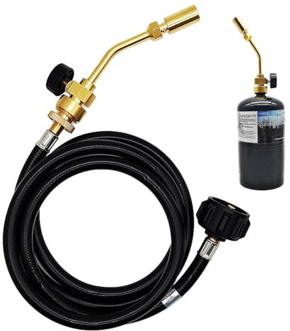 Gomice Torcia per Saldatura con Tubo Flessibile, Testa della Torcia con Tubo Flessibile - Torcia Piccola con Tubo Flessibile - Cannello per saldare con Fiamma a Matita per Saldatura, brasatura,