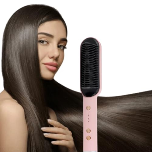 Italian Design - Cepillo Alisador Proliss & Silk - 6 Niveles de Temperatura Ajustables - Alisa y Riza - Calentamiento Rápido - Auto-Apagado Inteligente - Cable Giratorio 360º de 1.8m