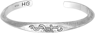 HG HAZE & GLORY Armband Herren aus 925 Sterling Silber, Schmuck Männer, Silber oxidiert, Vintage, Sword