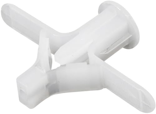 Wambere 50 Stück Universaldübel Kunststoffdübel Gipskartondübel Ohne Schrauben Nylondübeln Kunststoff Expansionsschraube Schraubstopfen zur Befestigung in Beton Ziegeln Gipsbauplatten,Weiß B,M8x53mm