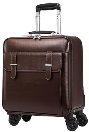 GOTYKE Laptopvagn – portfölj med dubbla bärhandtag, executive premium rullväska kabin bagage resväska, b, 41x23x50cm