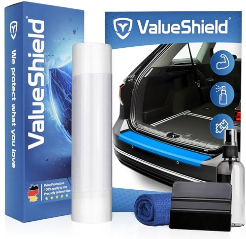 ValueShield Ladekantenschutz passend für BMW 5er G31 Touring 2017-2024 & M5 (5-Türer, Kombi): Hochleistungsfolie, Lackschutzfolie & Kratzschutz für Kofferraum, Stoßstange, Schweller | Transparent