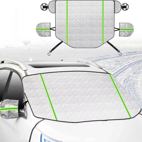 generisch frontscheibenabdeckung kompatibel mit Peugeot 2008 2019-2026,Winter Staub- und frostsicher,Sonnenschutz Auto frontscheibe außen-Silver