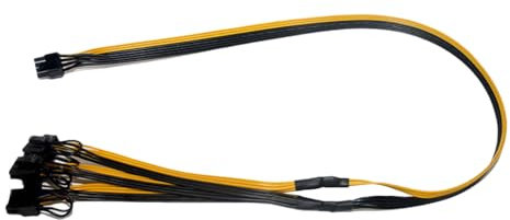 yabaikekeji Cavo di alimentazione da 8 pin a 3 x 8 pin (6 + 2) per scheda grafica, cavo di alimentazione, sdoppiatore, estensore per scheda grafica