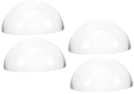 SHINEOFI 4pcs Glass Hemisphere Paperweights Heavy Crystal Pattern Making Weights for Sewing Quilting and Calligraphy Fabric Cutting