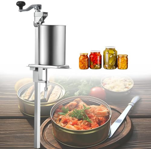 Abrelatas, abrelatas de banco, abrelatas comercial abrelatas grande resistente abrelatas, abrelatas de sobremesa de acero inoxidable para la cocina comercial hotel fábrica de alimentos, abrelatas