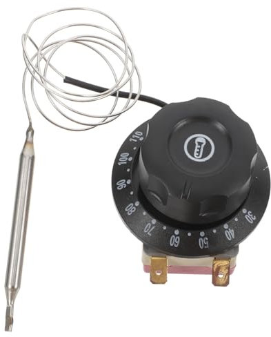 Garneck Digital Thermostat for Electric Oven Air Fryer Temperature Control Switch Includes Screws and Crimp Terminals for Water Warmer