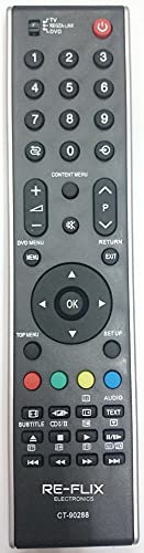 Re-Flix Telecomando CT-90288 / CT-90301 adatto per Toshiba TV 32W2333D