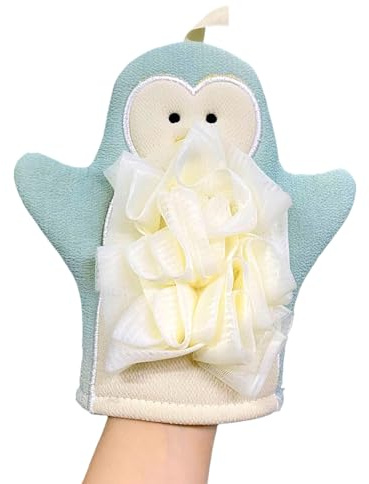 Sghtil Body Scrub Guantes, Ducha Central Exfoliator, Dulce Dibujos Animados Mano Scrub Guantes, Elástico Rico, Toalla Espumosa, Agradable para la Piel Ducha Centro Para Calmar y Limpiar Su